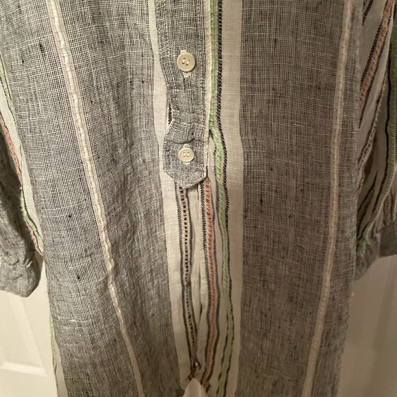 CP Shades Striped Linen Tunic Free People Beach - Picture 9 of 12